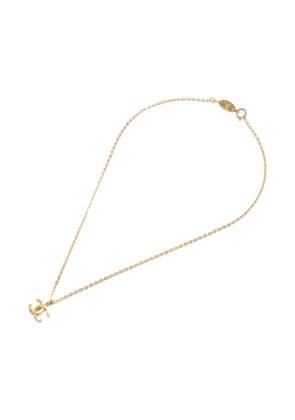 CHANEL Pre-Owned 1982 interlocking-CC pendant necklaces - Gold