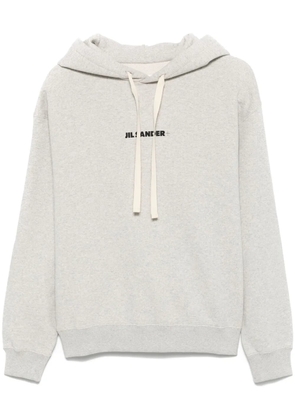 Jil Sander logo-print hoodie - Grey