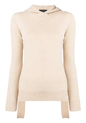 Cashmere In Love Mabel hooded jumper - Neutrals
