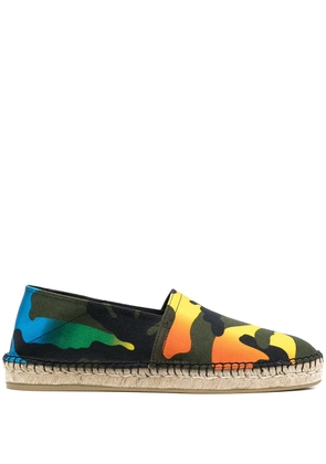 Valentino Garavani camouflage-print espadrilles - Green
