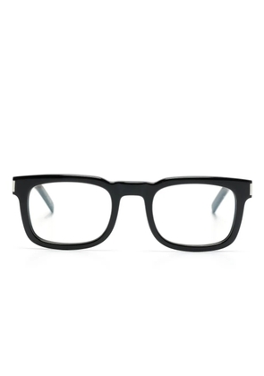 Saint Laurent Eyewear logo-engraved square-frame glasses - Black