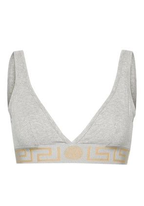 Versace Greca-underband triangle bra - Grey