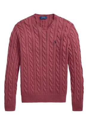 Polo Ralph Lauren cable-knit crew-neck jumper - Red