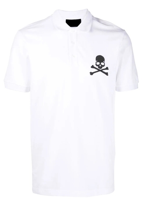Philipp Plein short sleeve polo shirt - White