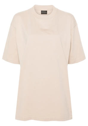 Balenciaga rhinestoned cotton T-shirt - Neutrals