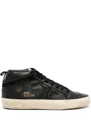 Golden Goose Mid-Star leather sneakers - Black