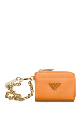 Prada small Saffiano wallet - Orange