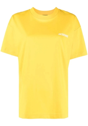 Jacquemus Le T-shirt Jacquemus logo-print top - Yellow