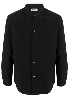 SANDRO classic-collar button-up shirt - Black