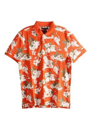 Tommy Hilfiger floral-print polo shirt - Orange