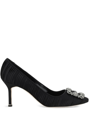 Manolo Blahnik 70mm Hangisi pumps - Black