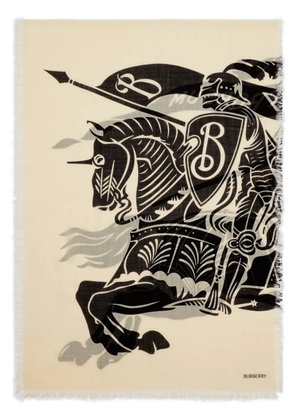 Burberry EKD wool scarf - Neutrals