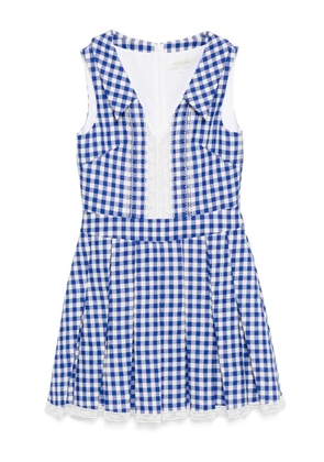SHUSHU/TONG checked dress - Blue