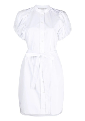 Stella McCartney tied waist poplin shirt dress - White