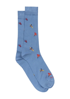 ETRO patterned-jacquard socks - Blue