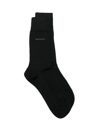 BOSS logo-print ankle socks - Black