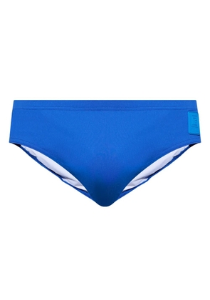 Balmain logo-appliqué swim briefs - Blue