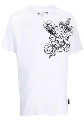 Philipp Plein SS Snake round-neck T-shirt - White
