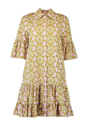 La DoubleJ Choux floral tiered dress - Pink