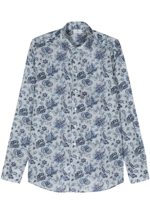 ETRO paisley-print cotton shirt - Blue
