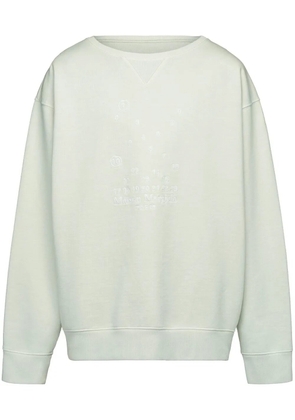 Maison Margiela Numeric logo-embroidered sweatshirt - Green