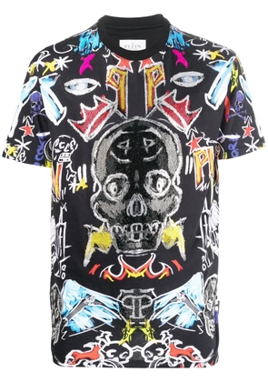 Philipp Plein graphic print T-shirt - Black