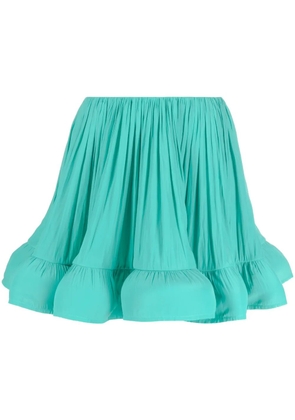 Lanvin ruffled flared miniskirt - Green