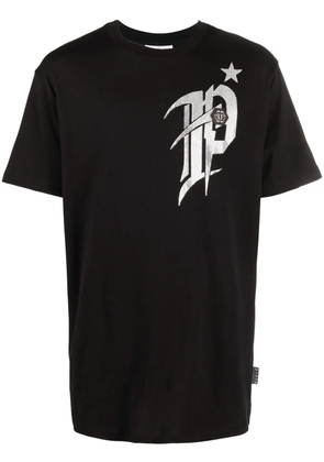 Philipp Plein logo-print short-sleeved T-shirt - Black