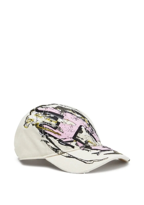 Diesel graphic-print baseball cap - White