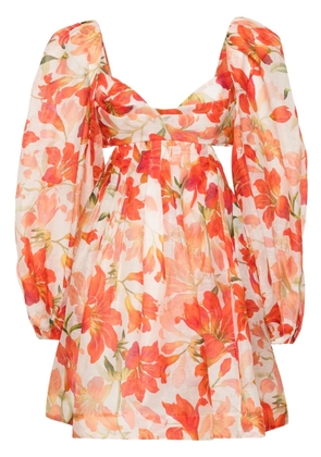 ZIMMERMANN Tranquillity mini dress - Orange
