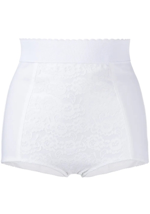Dolce & Gabbana high-waisted jacquard briefs - White