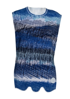 Kenzo Pre-Owned sleeveless abstract-print T-shirt - Blue