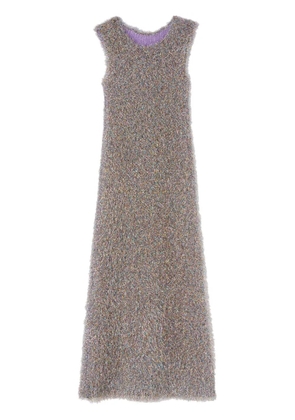 Jil Sander V-neck sleeveless midi dress - Silver