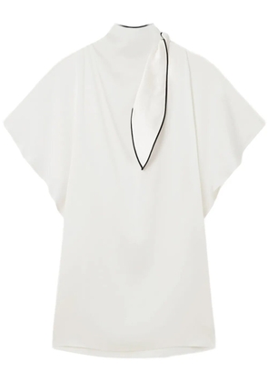 Stella McCartney mock-neck mini dress - White