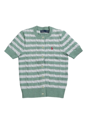 Polo Ralph Lauren striped short-sleeve cardigan - Green