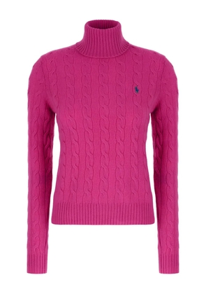 Polo Ralph Lauren Polo Pony-motif cable-knit sweater - Pink