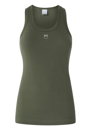 PINKO logo-embroidered tank top - Green