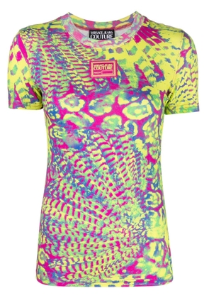 Versace Jeans Couture printed cotton T-shirt - Pink