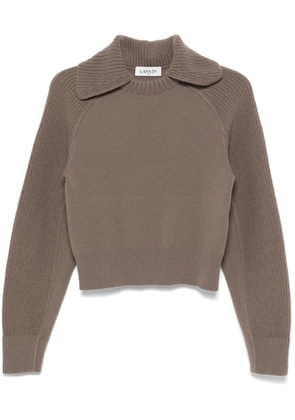 Lanvin fine-knit sweater - Brown