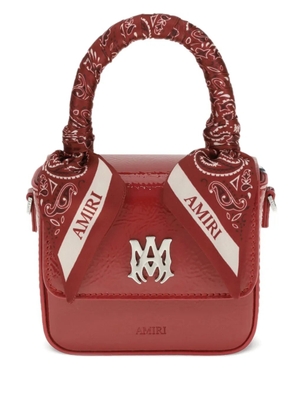 AMIRI nano MA scarf-detail mini bag - Red
