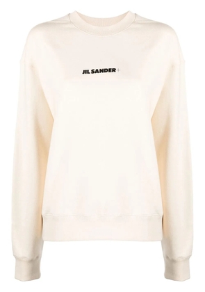 Jil Sander logo-print cotton sweatshirt - Neutrals