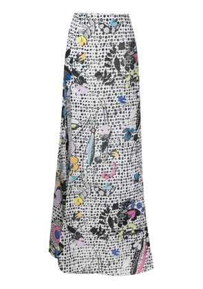 Amir Slama floral-print maxi skirt - Multicolour