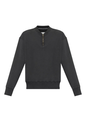 Maison Margiela half-zip cotton sweatshirt - Grey