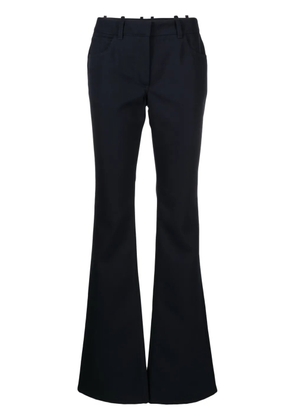 Off-White virgin wool flared trousers - Blue
