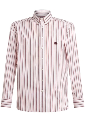 ETRO stripede cotton shirt - Red