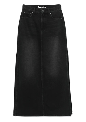 MOTHER The Fun Dip Slice maxi skirt - Black