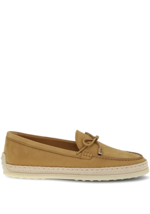 Tod's bow-detail round-toe loafers - Neutrals