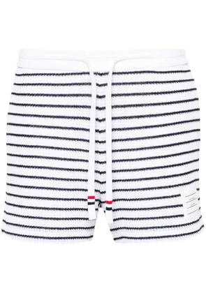 Thom Browne striped cotton shorts - White