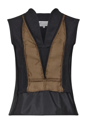 Maison Margiela two-tone top - Black