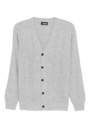 IMPERIAL buttoned V-neck cardigan - Grey